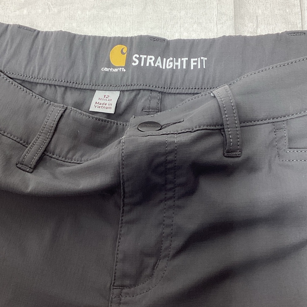 Carhartt Women's Cargo Shorts Size 12 in Black and Tan Flawed* - Picture 7 of 15